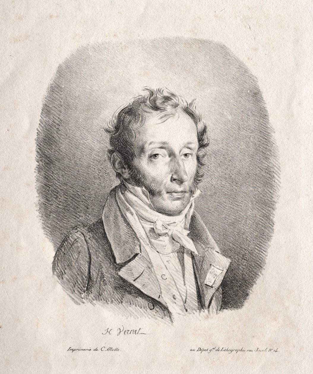 Carle Vernet autorstwa Emile Jean Horace Vernet