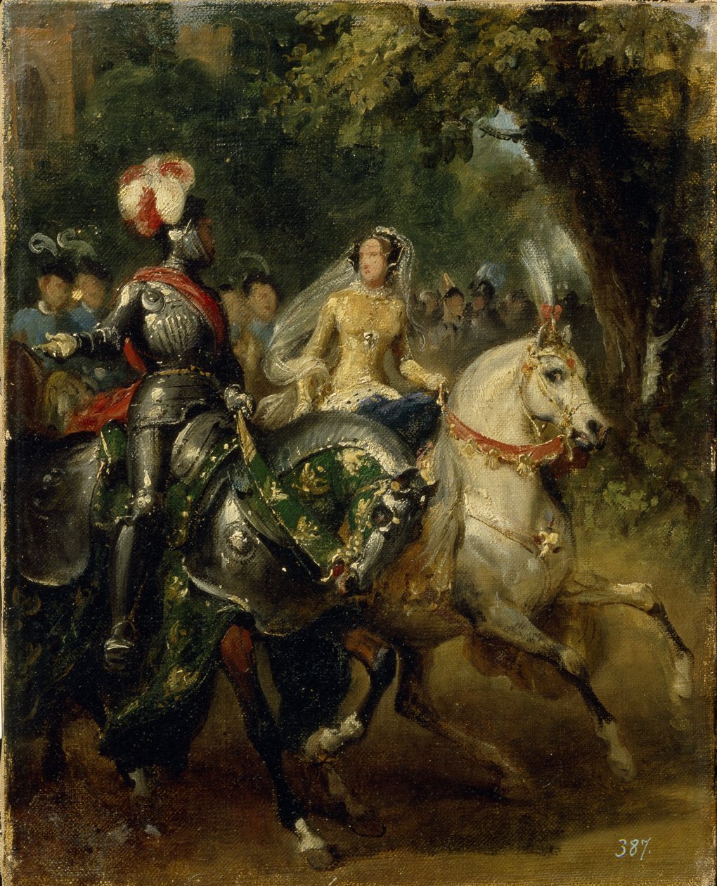 Kawalkada, ok. 1842 autorstwa Emile Jean Horace Vernet