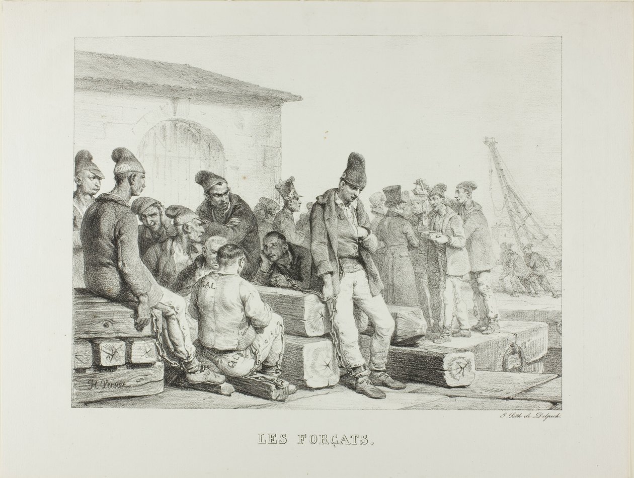 Skazani autorstwa Emile Jean Horace Vernet