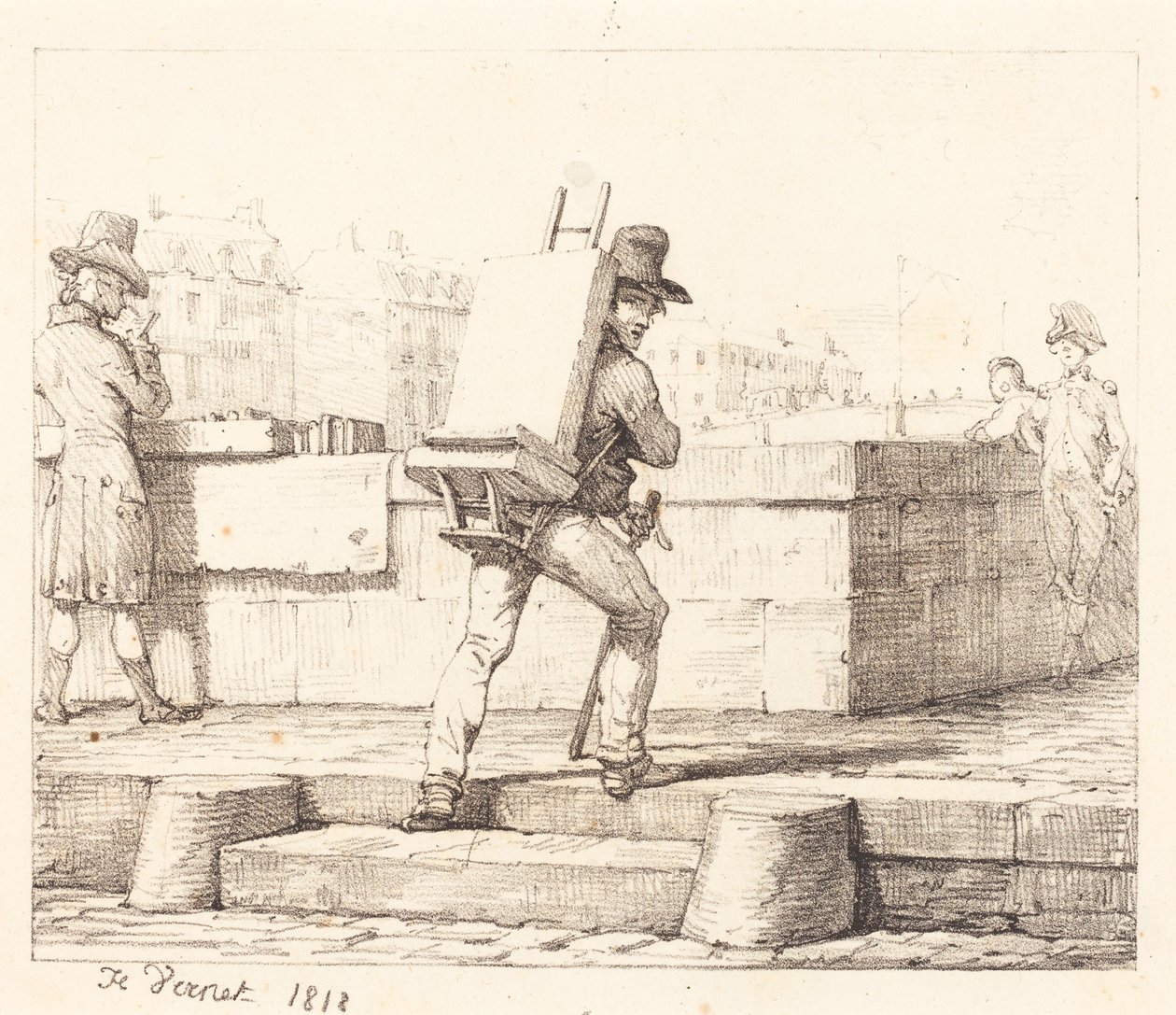 Frontispis do albumu „Croquis Lithographiques par H. Vernet” autorstwa Horace Vernet