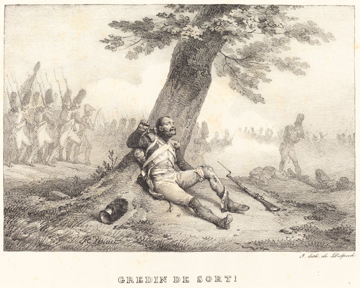 Credin de Sort!... autorstwa Emile Jean Horace Vernet