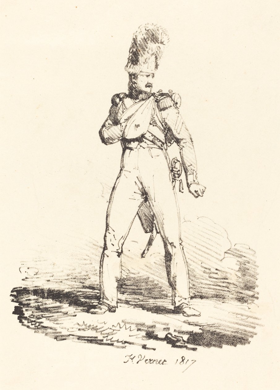 Grenadier autorstwa Emile Jean Horace Vernet