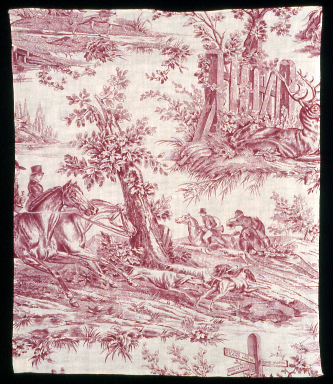La Route de Jouy (Droga do Jouy) (tkanina meblowa) autorstwa Horace Vernet
