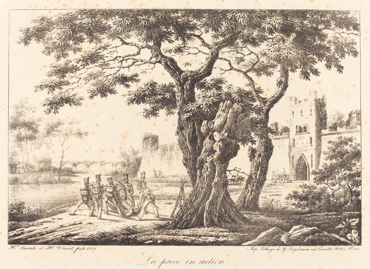 Utwór w akcji autorstwa Emile Jean Horace Vernet