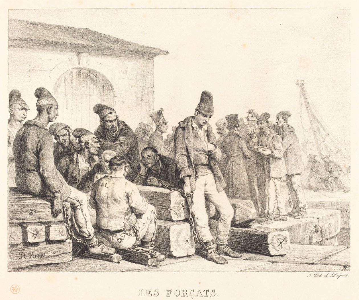 Skazani autorstwa Emile Jean Horace Vernet