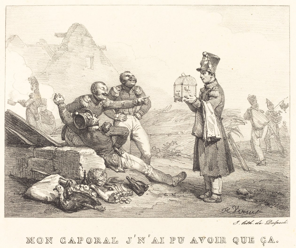 Mój kapralu, mogłem mieć tylko to autorstwa Emile Jean Horace Vernet