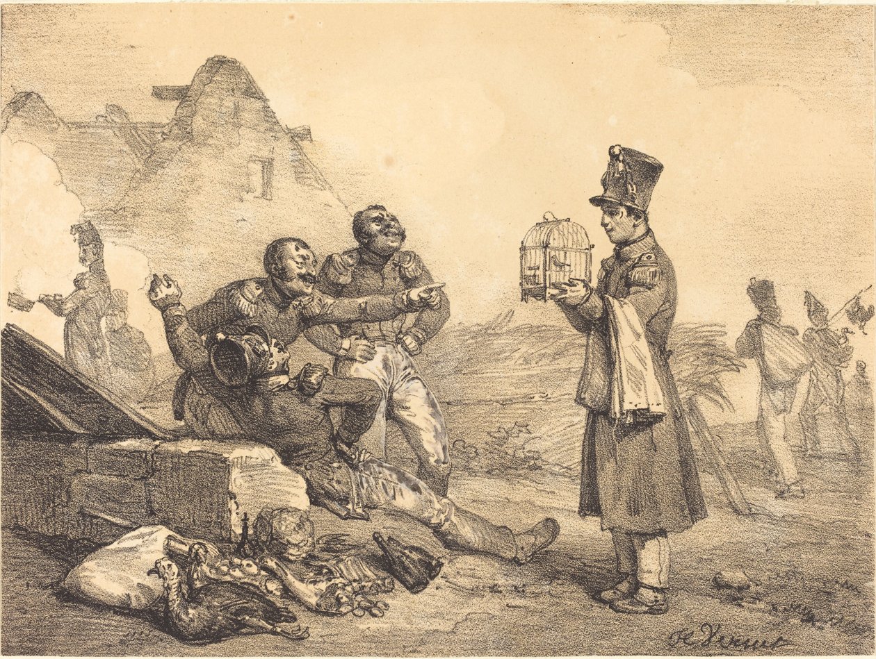 Mój kapralu, mogłem tylko to mieć autorstwa Emile Jean Horace Vernet