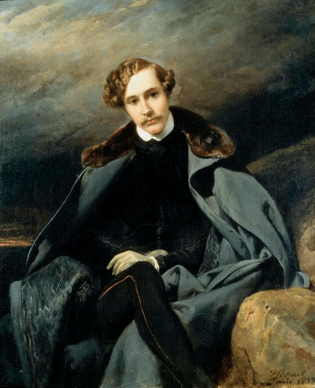 Portret księcia Aleksandra Iwanowicza Bariatinskiego 1815-1879, 1837. autorstwa Emile Jean Horace Vernet