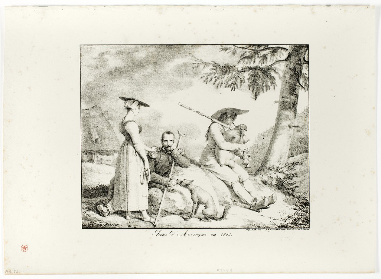 Scena Owernii w 1845 autorstwa Emile Jean Horace Vernet