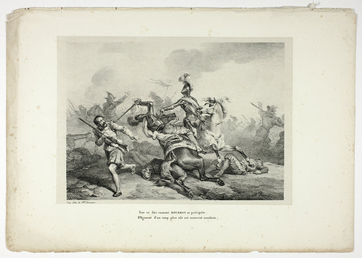 BOURBON rzuca się na tego dumnego wroga... autorstwa Horace Vernet