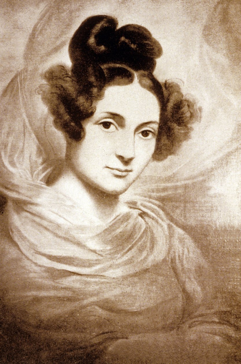 Hrabina Saint Aulaire (rycina) autorstwa Emile Jean Horace Vernet