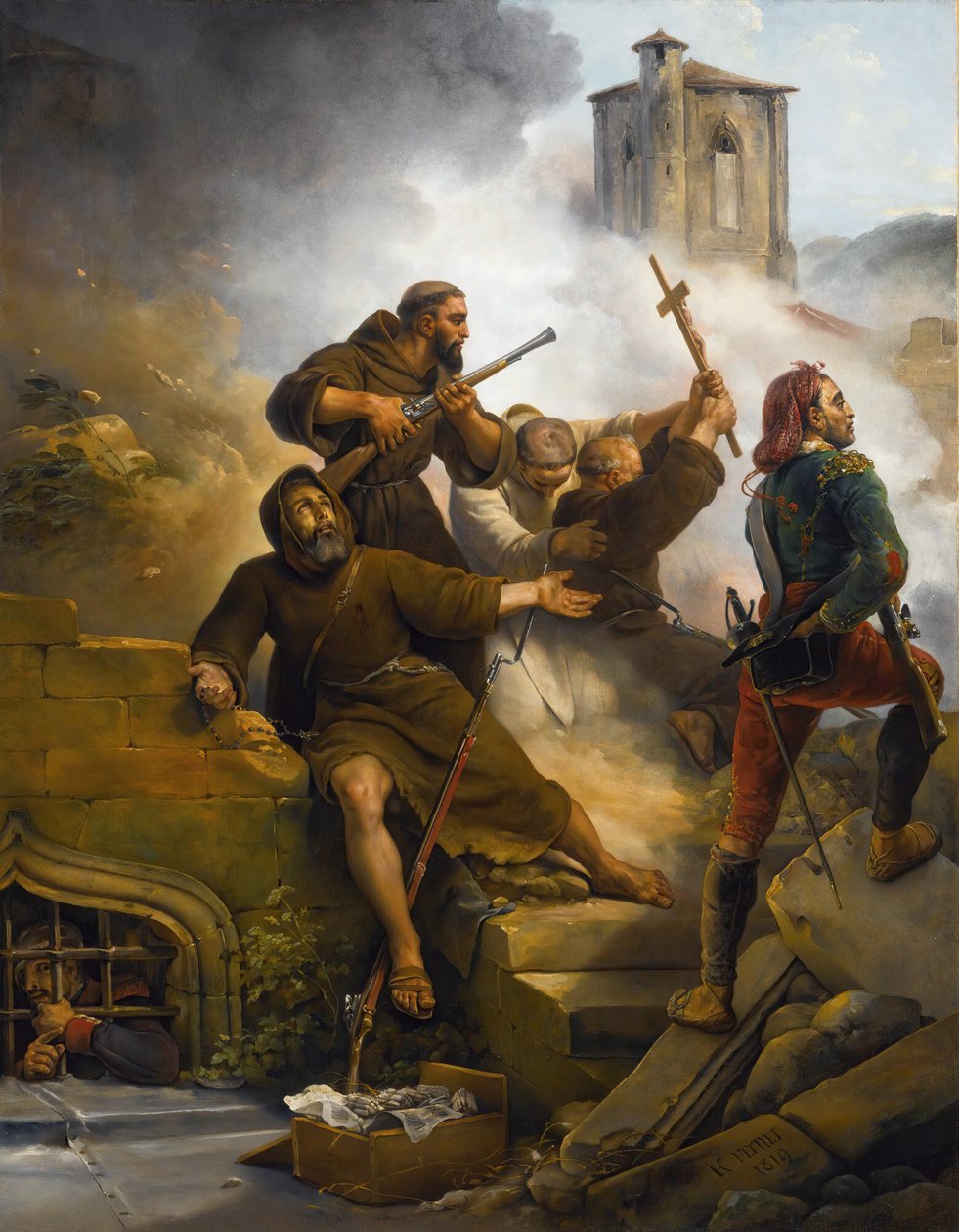 Pierwsze oblężenie Saragossy, 1819. autorstwa Emile Jean Horace Vernet