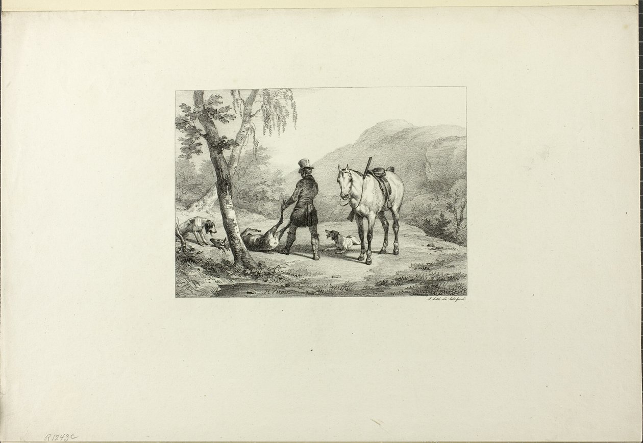 Kamieniołom autorstwa Emile Jean Horace Vernet