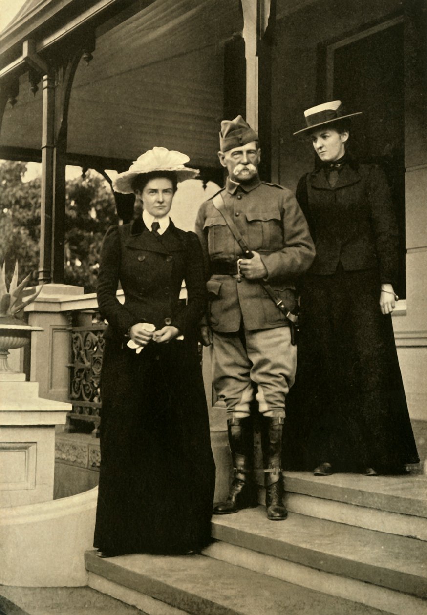 Lord Roberts i jego córki w Pretorii, 1900, 1901. autorstwa Horace Walter Nicholls