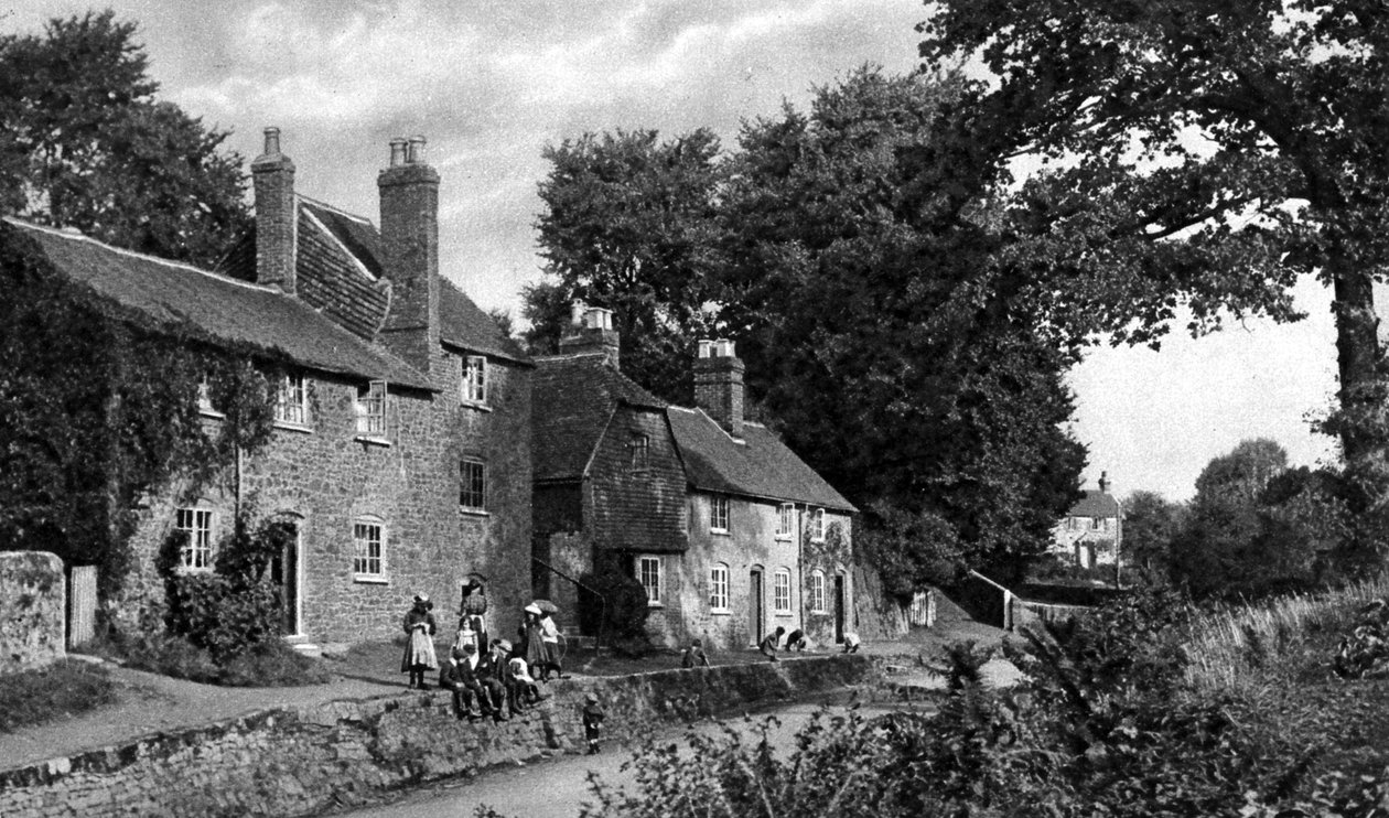 The Swan Inn, Fittleworth, Sussex, ok. 1922 r. autorstwa Horace Walter Nicholls