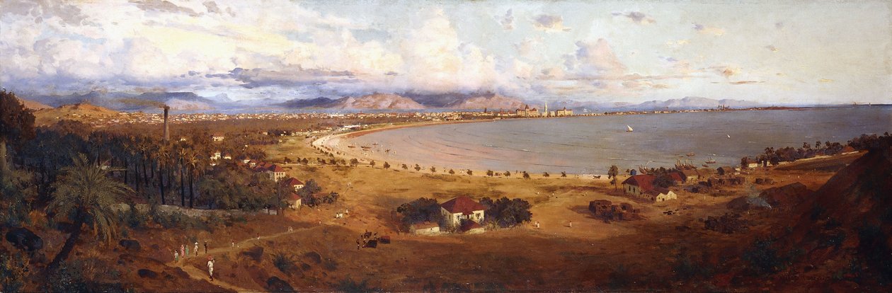 Widok Bombaju patrzący na południowy-wschód od Malabar Hill, autorstwa Horace van Ruith