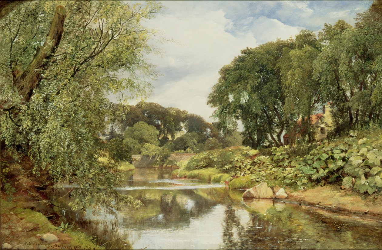 Woda Leith, 1853 autorstwa Horatio McCulloch