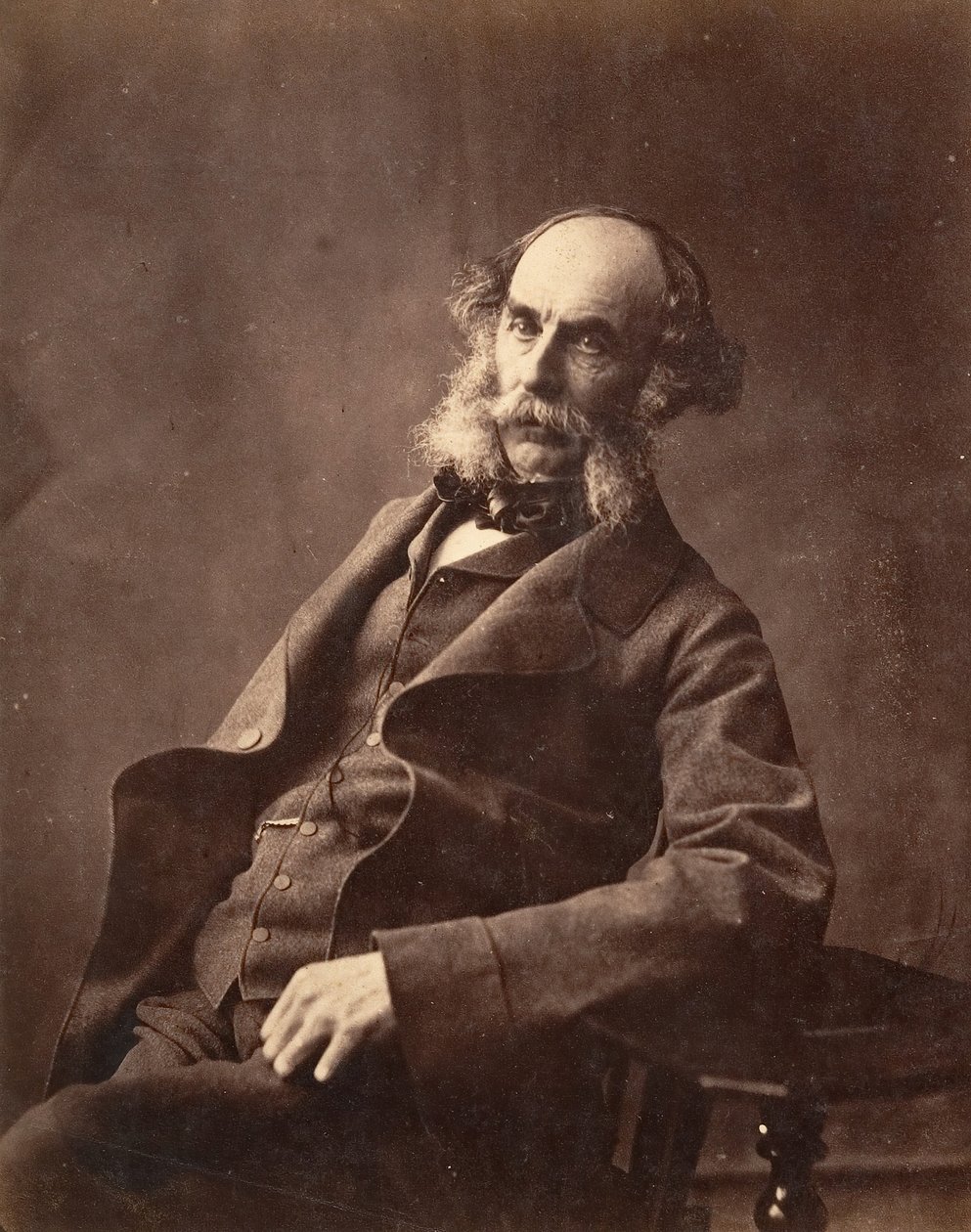 Portret siedzącego dżentelmena, ca. 1856-59. autorstwa Horatio Ross