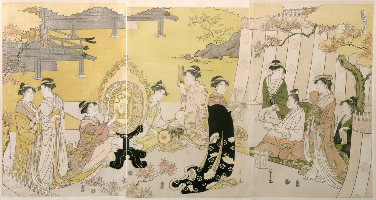 کنسرت پولی autorstwa Hosoda Eishi