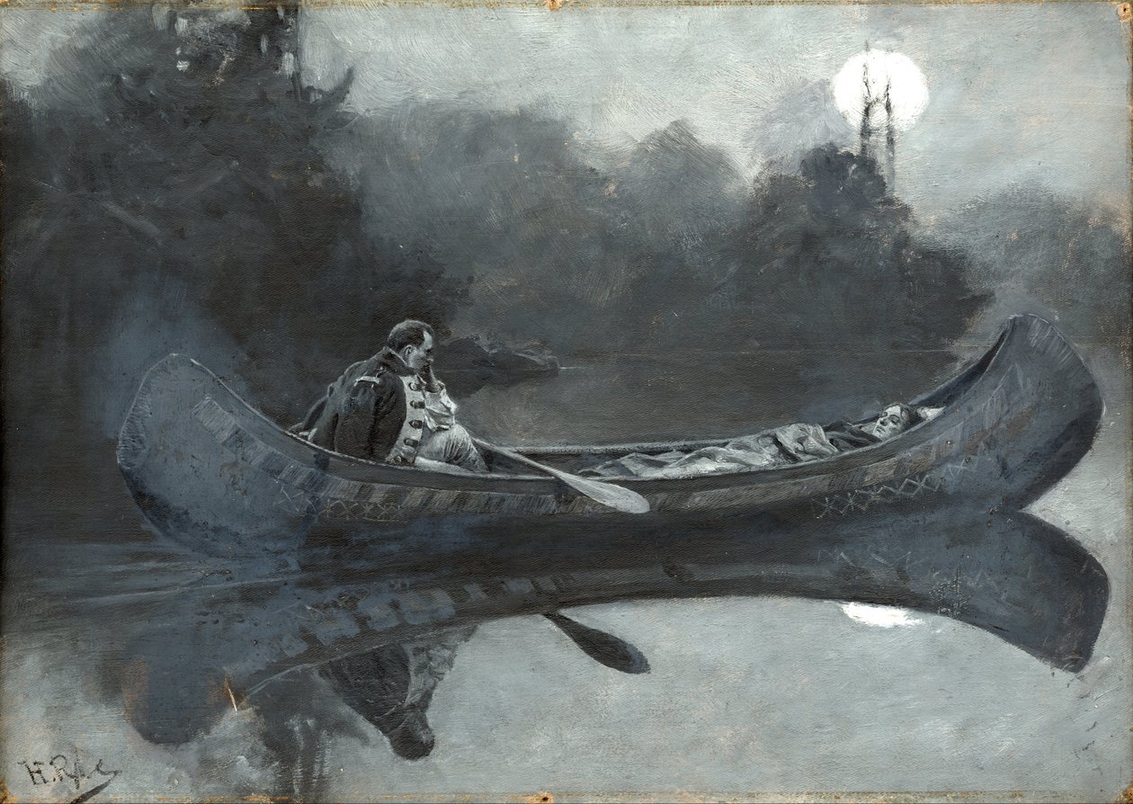 Wydawało się, że moja nienawiść do niego nagle wzięła skrzydła. Ranny wróg autorstwa Howard Pyle