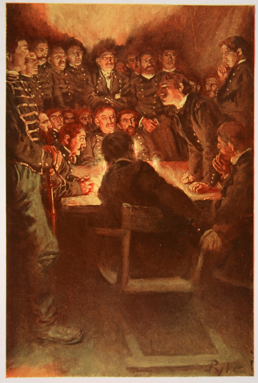 Sąd wojenny o północy autorstwa Howard Pyle