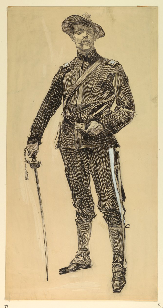 Amerykański oficer (hiszpańska wojna amerykańska) autorstwa Howard Chandler Christy