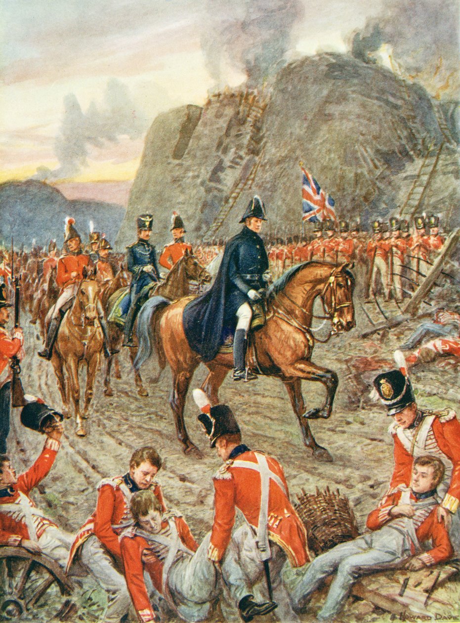 Książę Wellington (1769-1852) podczas oblężenia Badajos autorstwa Howard Davie
