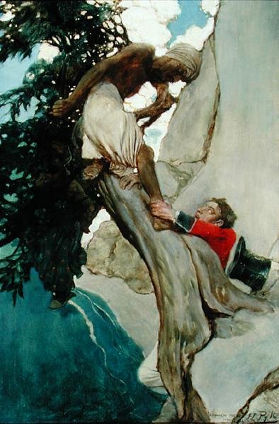 Schwyciłem go za kostkę, z książki „Sinbad in Burrator” Arthura Quiller-Couch (1863-1944), opublikowanej w Scribner