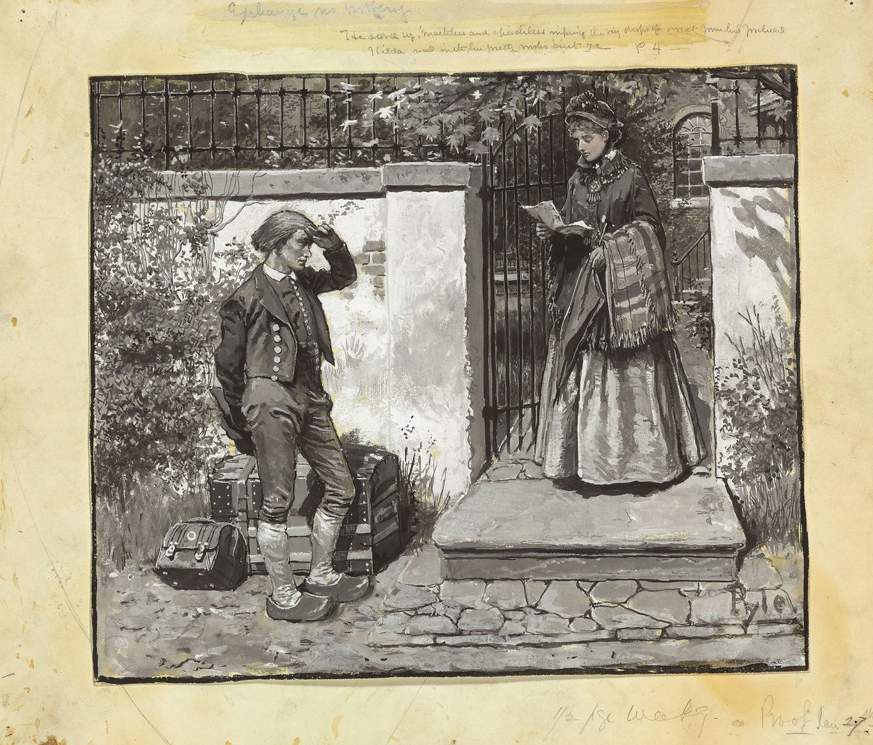 List polecający autorstwa Howard Pyle