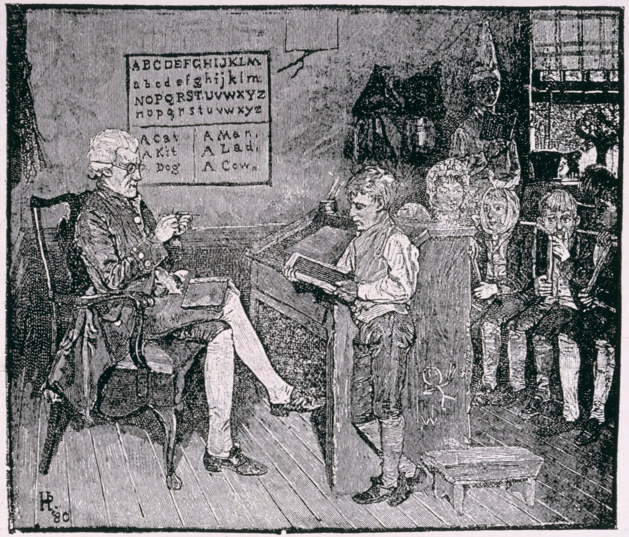 Old-Time School in Pennsylvania, z Harper