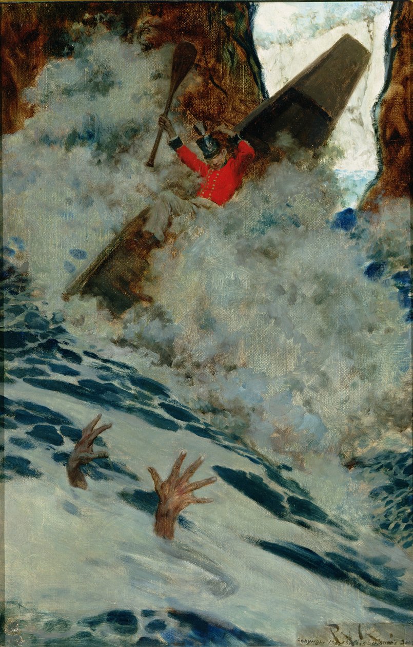 Okręt i ja poszliśmy obok niego w pośpiechu, z „Sinbad na Burrator” Arthura Quiller-Coucha (1863-1944), opublikowanego w Scribner