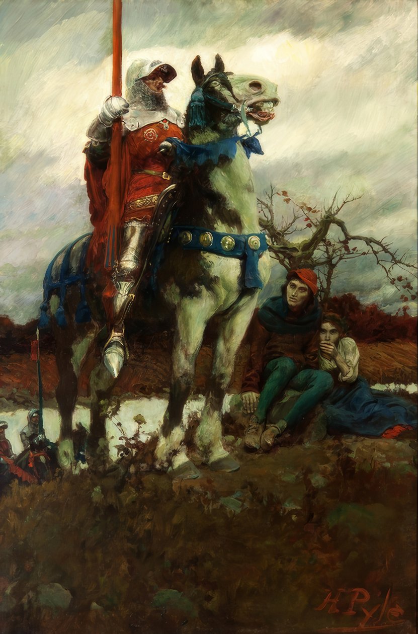 Nadejście Lancaster autorstwa Howard Pyle