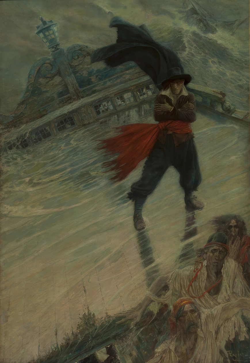 Latający Holender autorstwa Howard Pyle