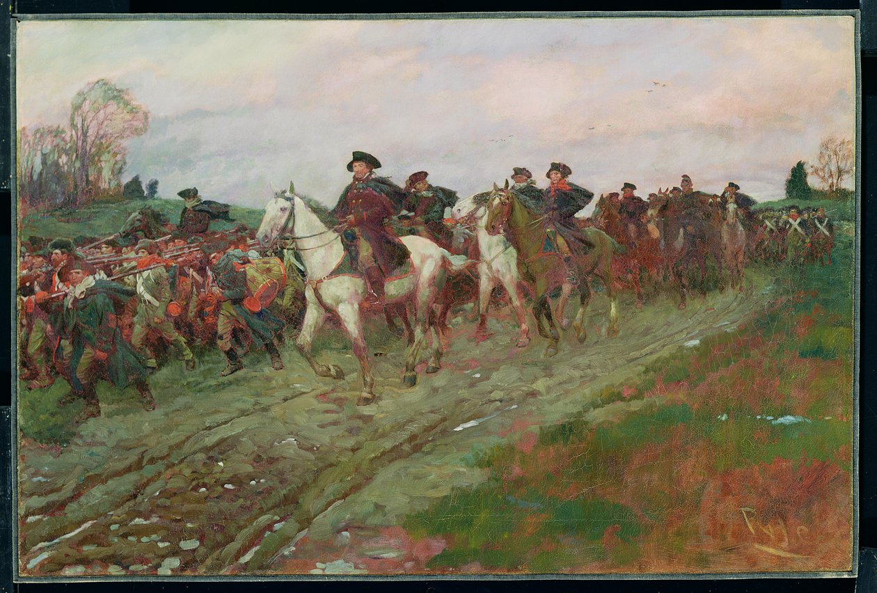 Retreat through the Jerseys, z „The Story of the Revolution” Henry
