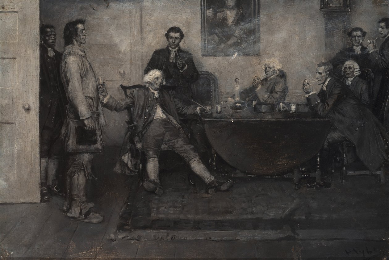 "To jest Enoch Wade, panowie - powiedział baronet autorstwa Howard Pyle
