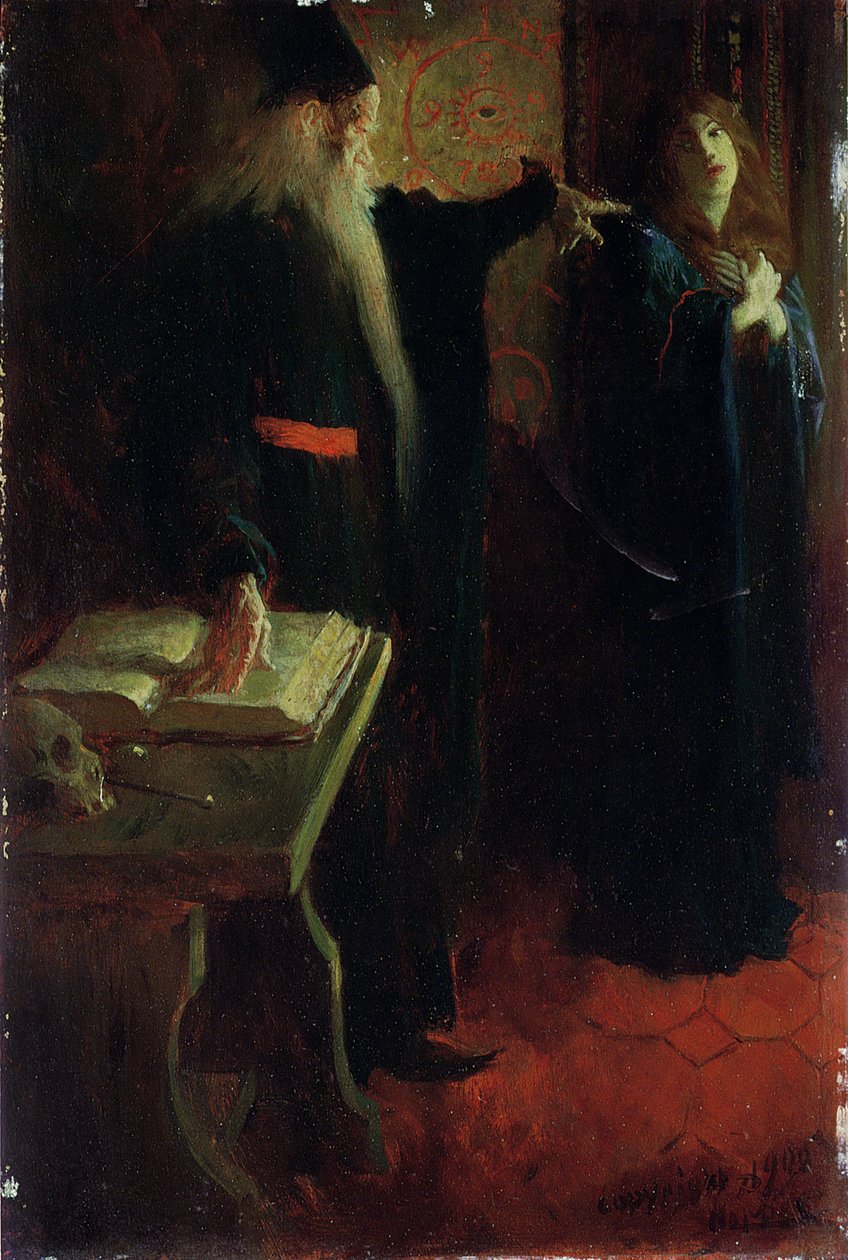 Prawda w świątyni, z „Pielgrzymki prawdy” Howarda Pyle autorstwa Howard Pyle