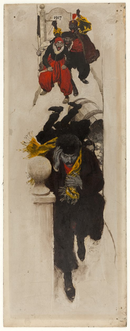 Winieta z „Marionetki losu” autorstwa Howard Pyle