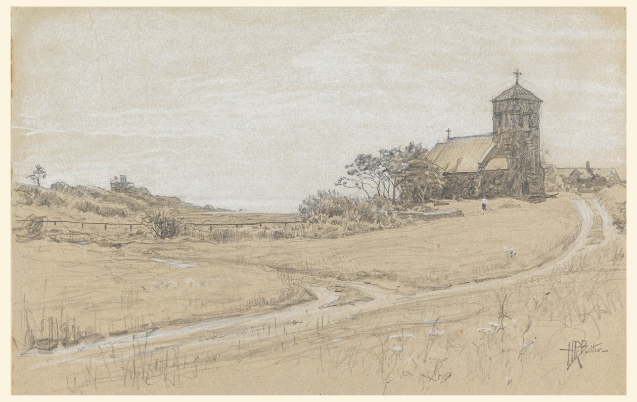 Rysunek, Krajobraz, 1880-90 autorstwa Howard Russell Butler