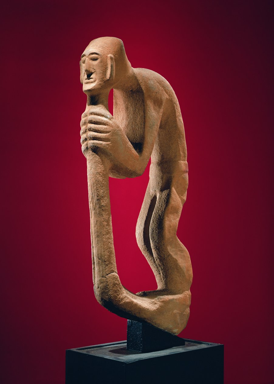 Garbus trzymający laskę autorstwa Huastec Culture Huastec Culture