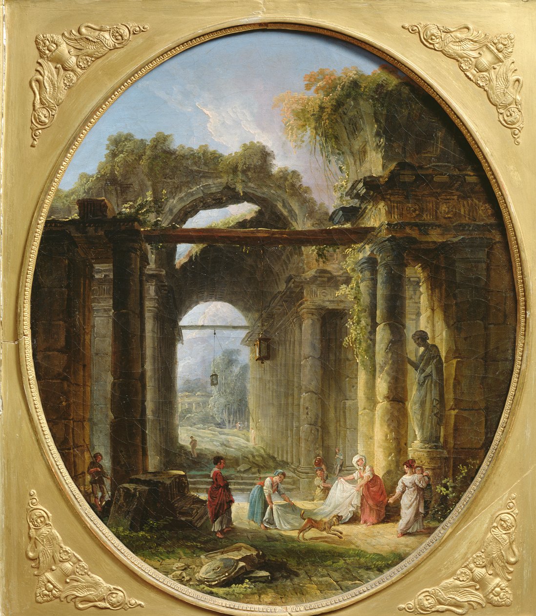 Starożytne ruiny w Rzymie autorstwa Hubert Robert