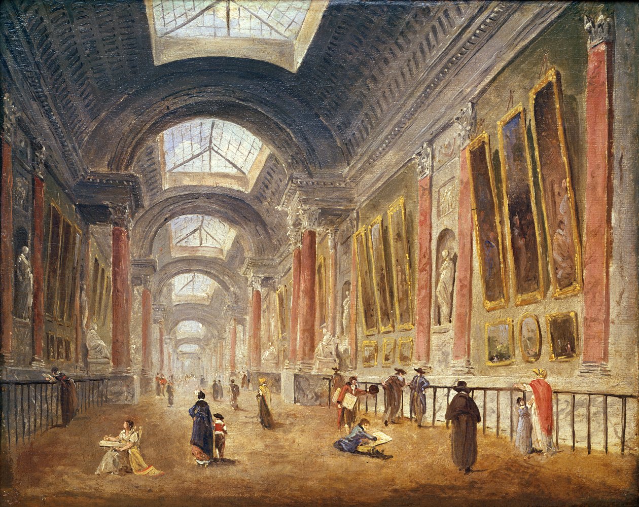 Wielka Galeria Luwru autorstwa Hubert Robert