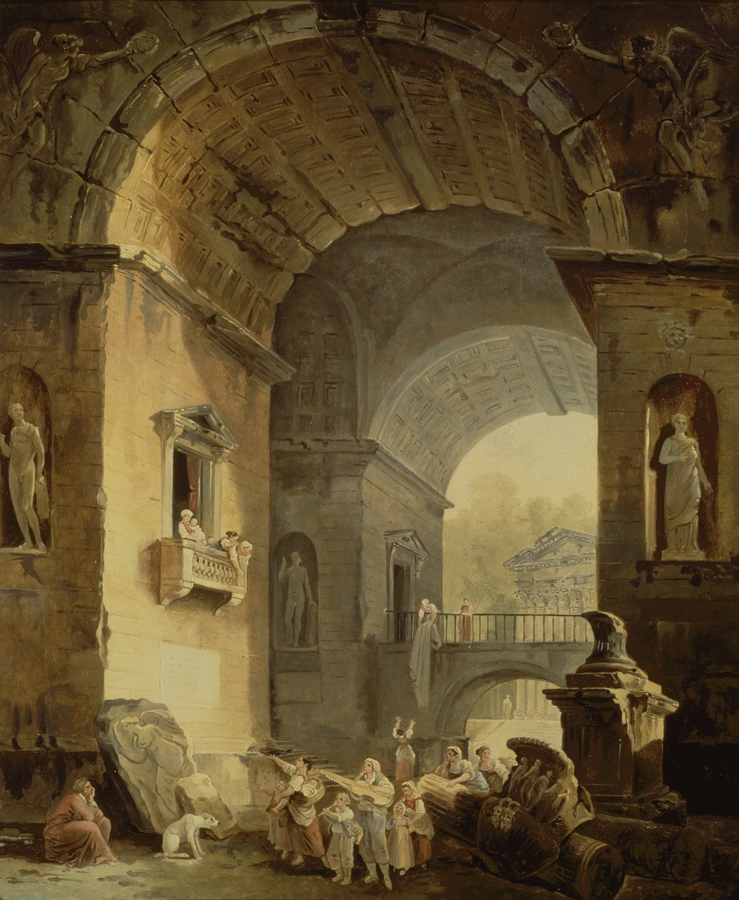 Muzycy autorstwa Hubert Robert