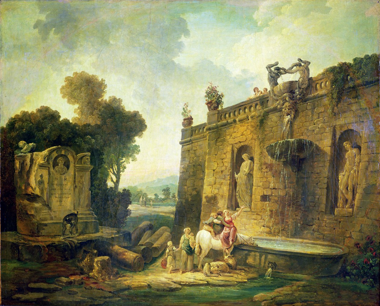 Wodopoj autorstwa Hubert Robert