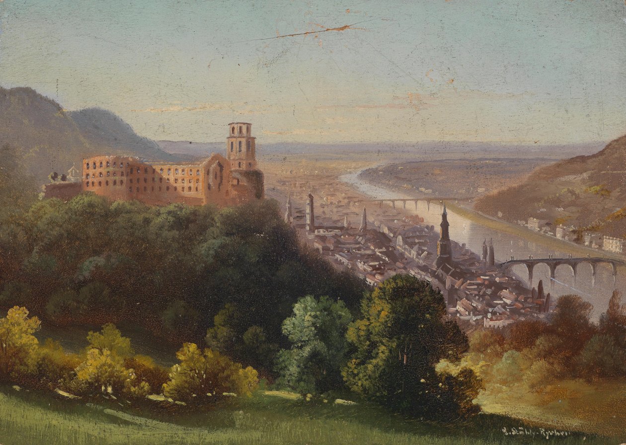 Widok na Heidelberg autorstwa Hubert Sattler