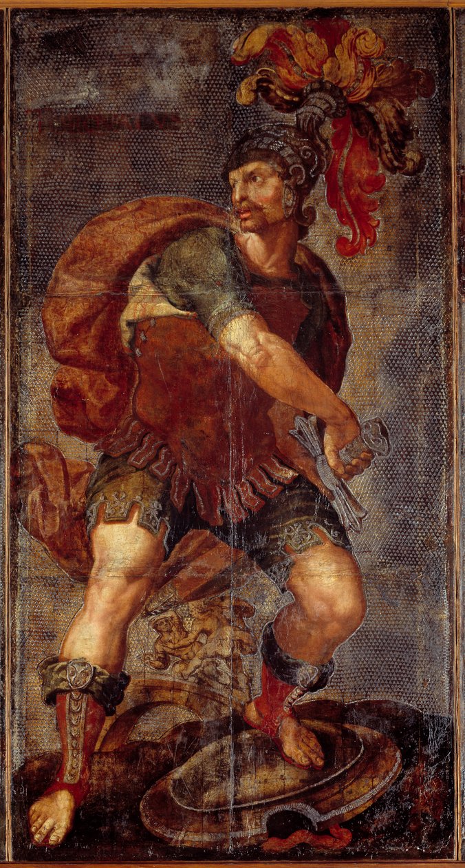 Gobelin Siedmiu Skór autorstwa Hubert (after) Goltzius