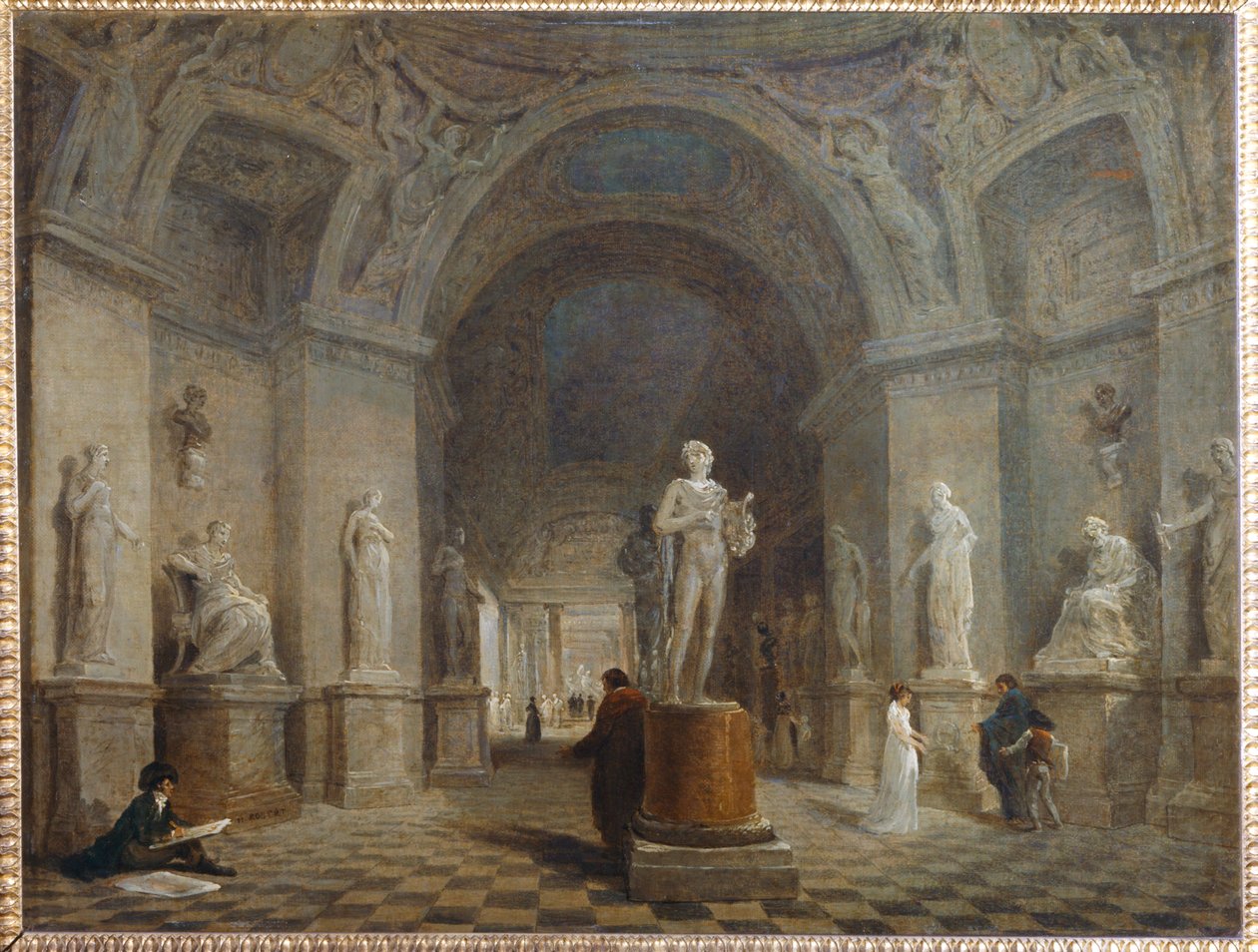 Projekt rozbudowy rotundy marsjańskiej w kierunku ... autorstwa Hubert (circle of) Robert