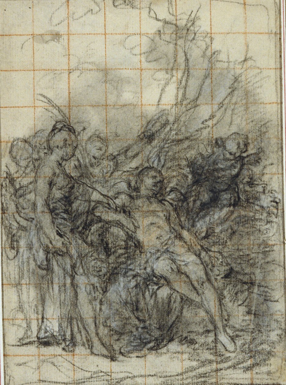 Śmierć Adonisa (?) autorstwa Hubert Francois Gravelot