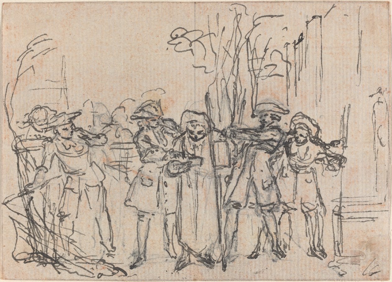 Hob zaskoczony przez sir Thomasa listem pana przyjaciela autorstwa Hubert Francois Gravelot