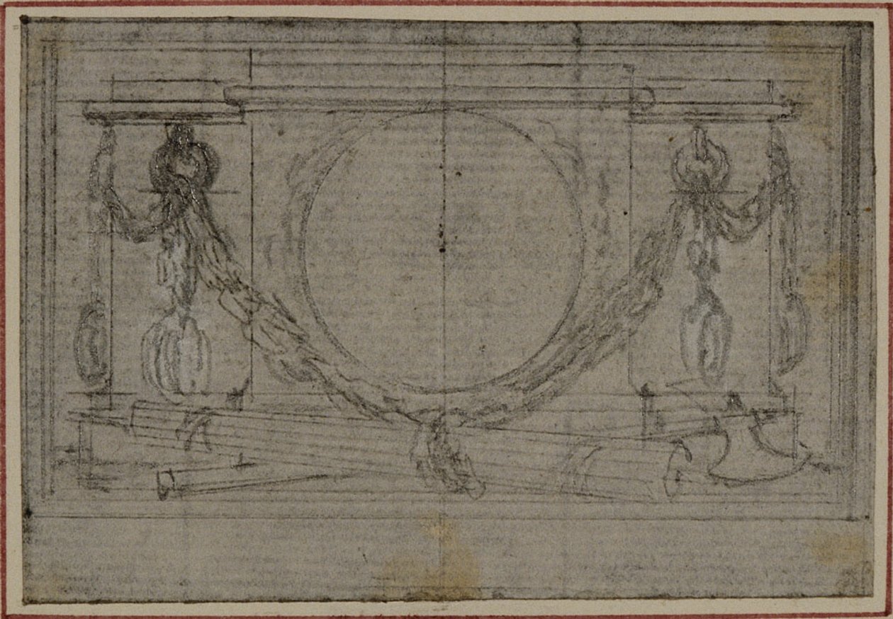 Studium do winiety En Tête w dziele Tacyta "Tiberius, or The Six First Books of Annals", Księga II autorstwa Hubert Francois Gravelot