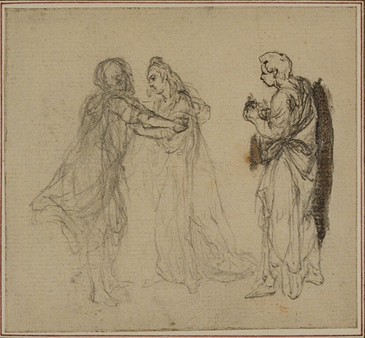 Studium do "La Pharsale" Lucaina, Canto II autorstwa Hubert Francois Gravelot